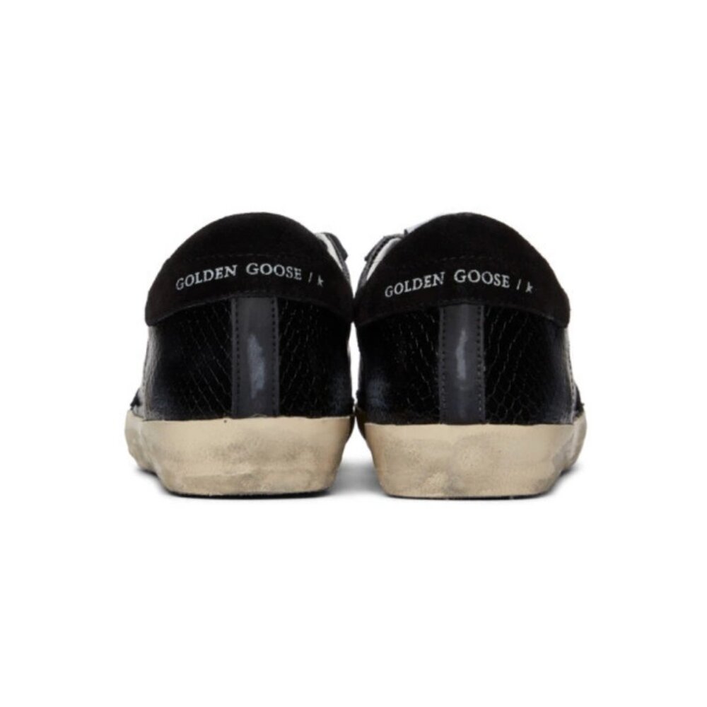 Golden Goose Black Python Superstar Sneakers - image 4